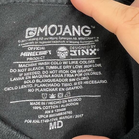 Unisex Minecraft graphic short sleeve T-shirt - Picture 3 of 7